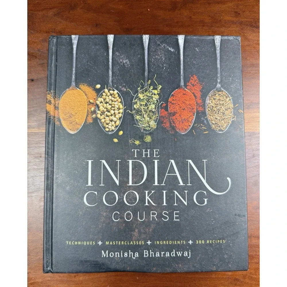 Indian Cookery Course by Monisha Bharadwaj Hardback Cookbook